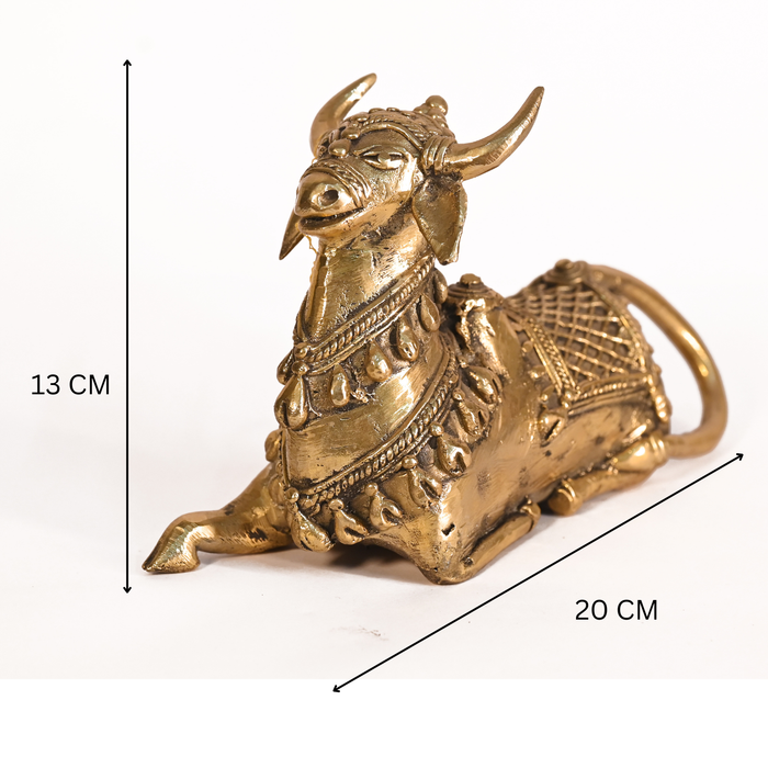 Nandi Bull of Bastar · Handcrafted Dhokra Brass Art
