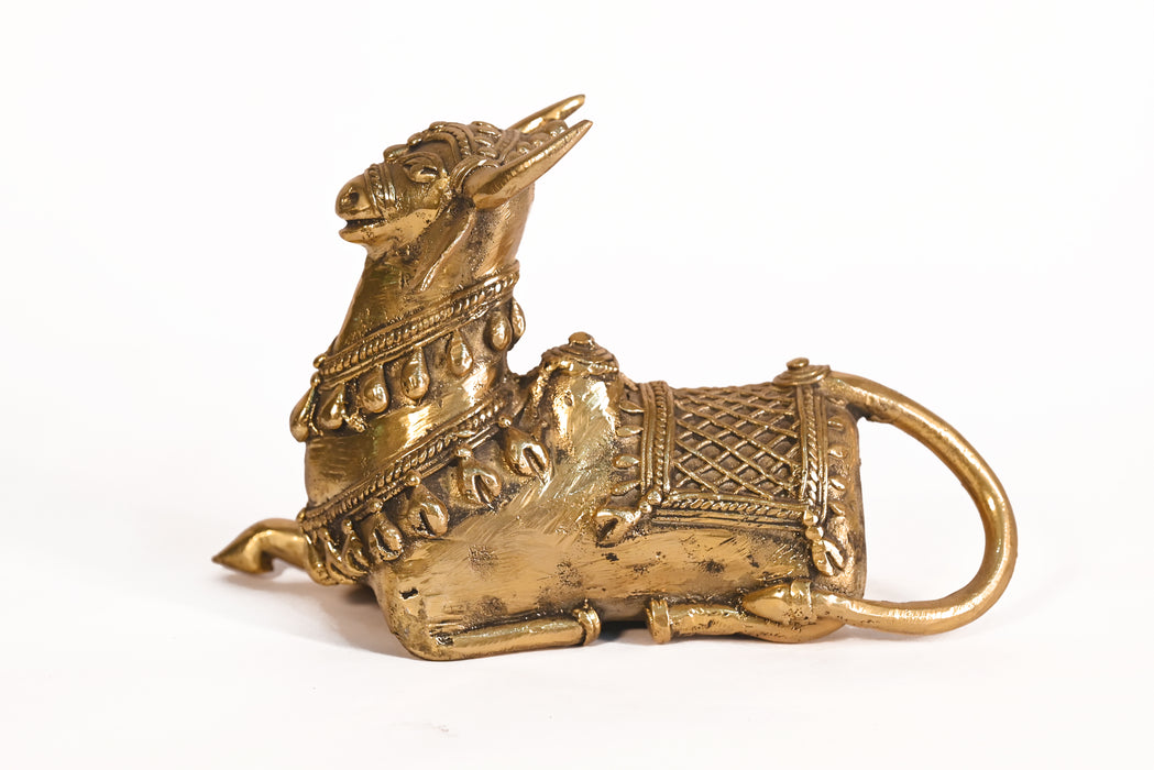Nandi Bull of Bastar · Handcrafted Dhokra Brass Art