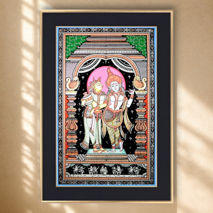 Radha Krishna Pattachitra · 24×40 Inches