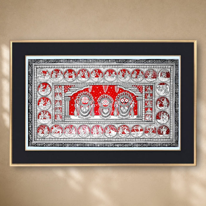 Jagannath Pattachitra (Katha) · 24×40 Inches