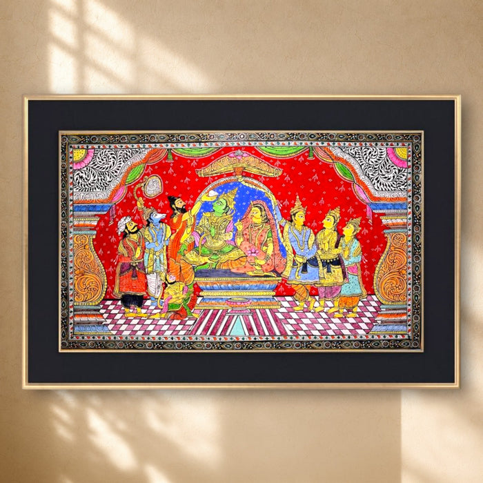 Ram Darbar Pattachitra · 24×40 Inches