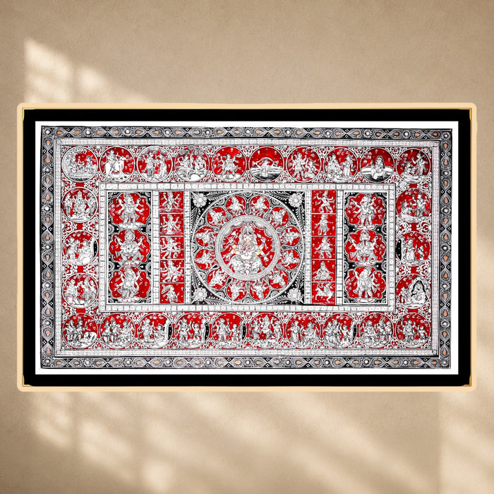 Ganesha Leela Dashavatar Pattachitra · 24×40 Inches