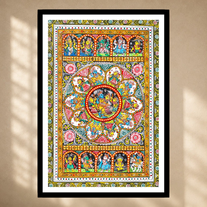 Radha Krishna Dashavatar Pattachitra · 13×20 Inches